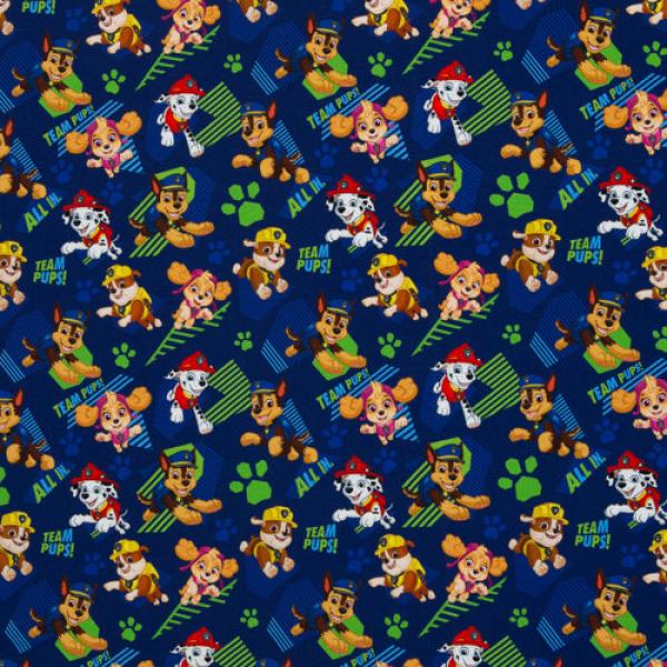 Jersey Digital Druck Paw Patrol Sky, Chase & Marshall auf Dunkelblau
